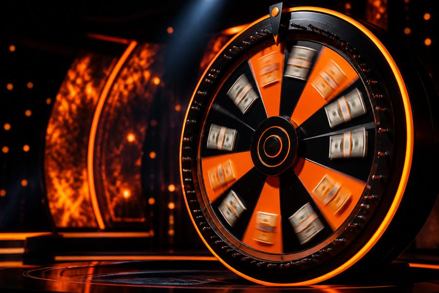 Krupiér u herního stolu - game show live
